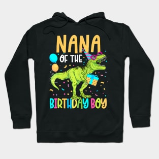 Nana Of The Birthday Boy Family Matching Dinosaur Squad Hoodie